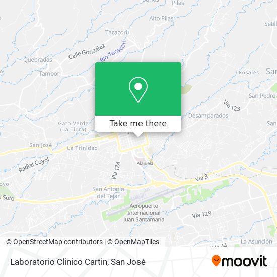 Laboratorio Clinico Cartin map