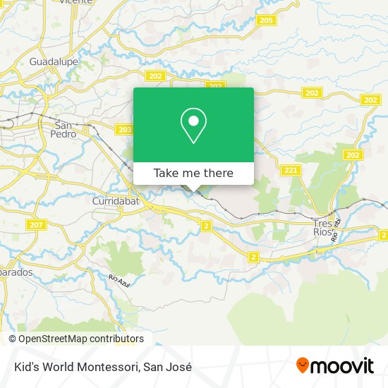 Kid's World Montessori map