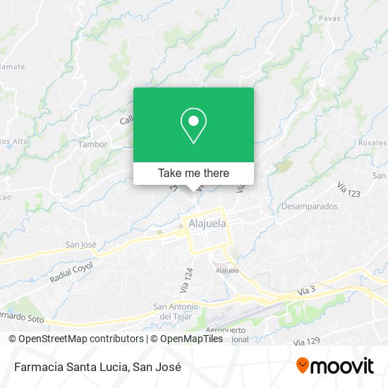 Mapa de Farmacia Santa Lucia