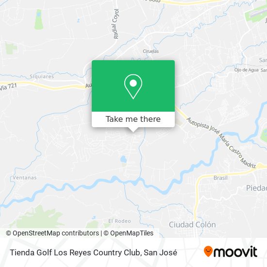 Mapa de Tienda Golf Los Reyes Country Club
