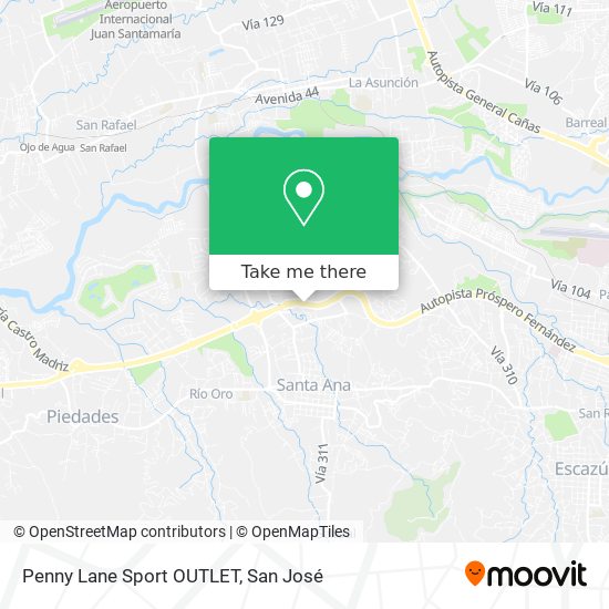 Penny Lane Sport OUTLET map