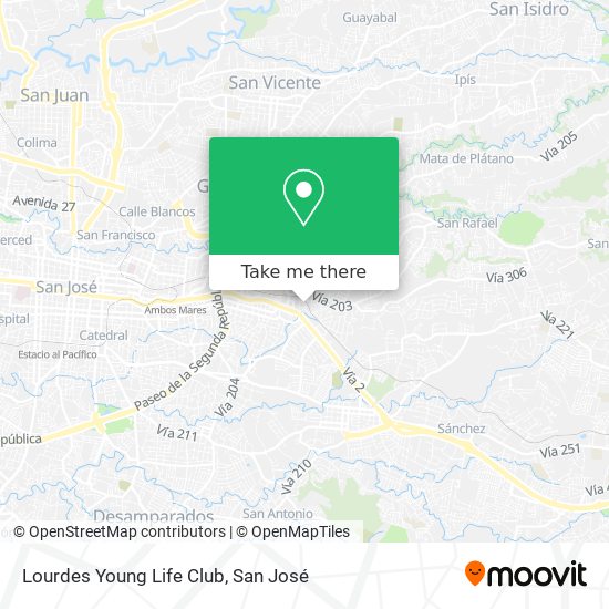 Lourdes Young Life Club map