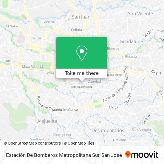 Estación De Bomberos Metropolitana Sur map