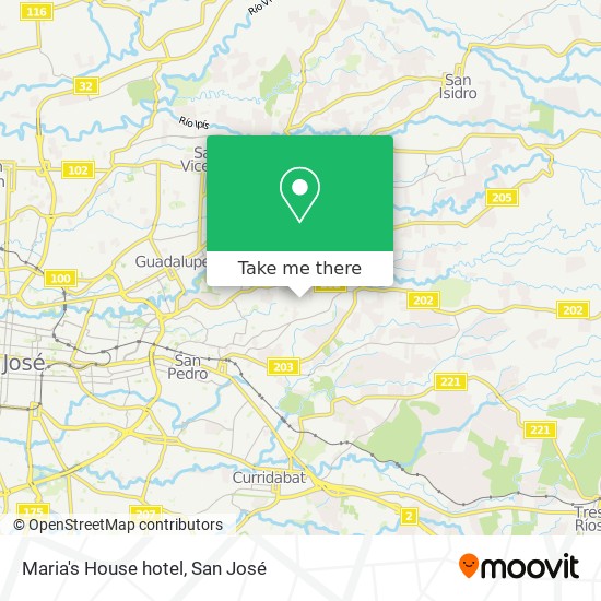 Maria's House hotel map