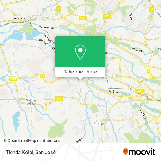 Tienda Kölbi map