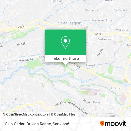 Club Cariari Driving Range map