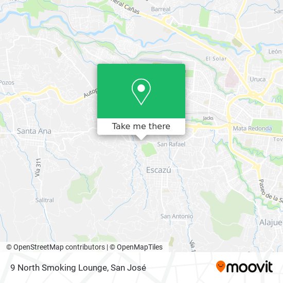 9 North Smoking Lounge map
