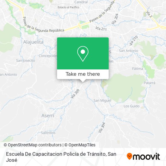 Mapa de Escuela De Capacitacion Policía de Tránsito