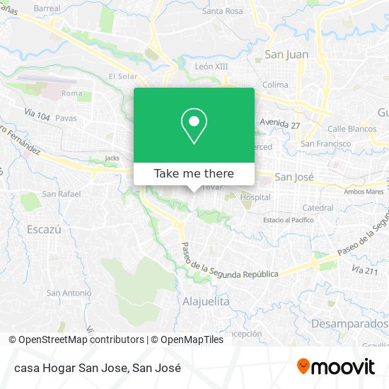 casa Hogar San Jose map
