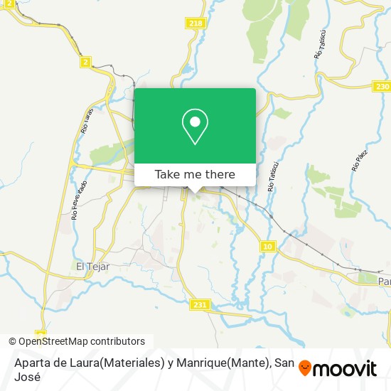 Aparta de Laura(Materiales) y Manrique(Mante) map