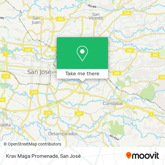 Krav Maga Promenade map