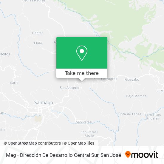 Mapa de Mag - Dirección De Desarrollo Central Sur