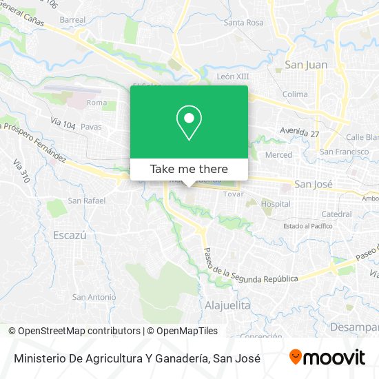Mapa de Ministerio De Agricultura Y Ganadería