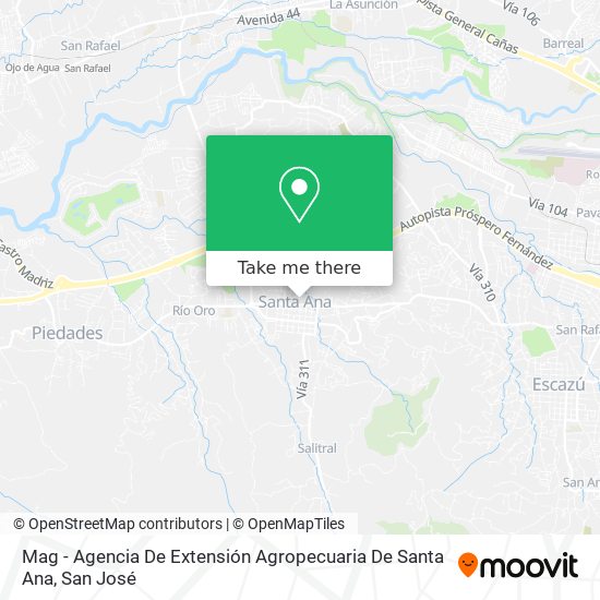 Mag - Agencia De Extensión Agropecuaria De Santa Ana map