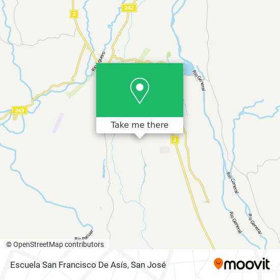Mapa de Escuela San Francisco De Asís