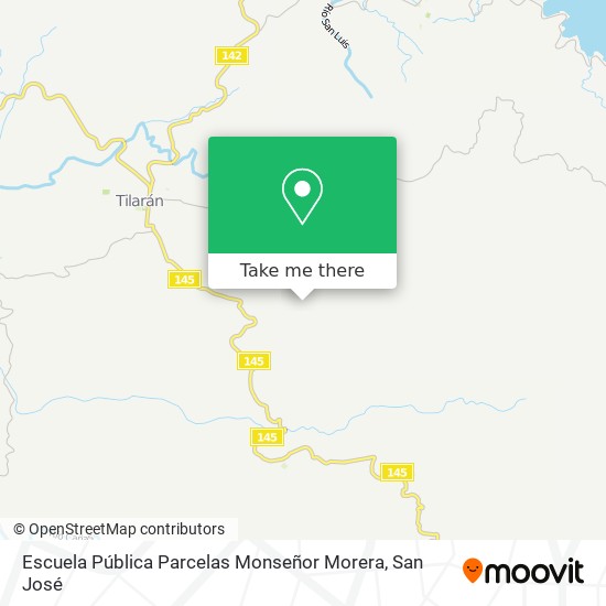 Escuela Pública Parcelas Monseñor Morera map