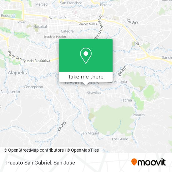 Puesto San Gabriel map