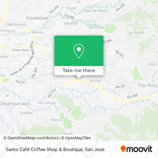 Santo Café Coffee Shop & Boutique map