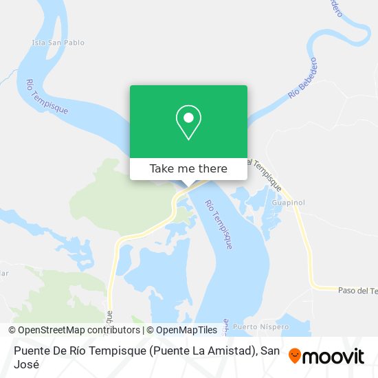 Mapa de Puente De Río Tempisque (Puente La Amistad)