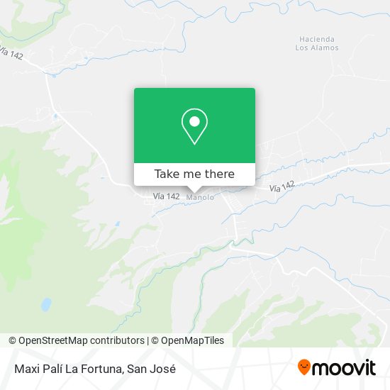 Mapa de Maxi Palí La Fortuna