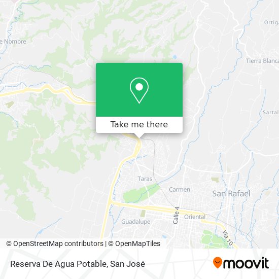 Mapa de Reserva De Agua Potable