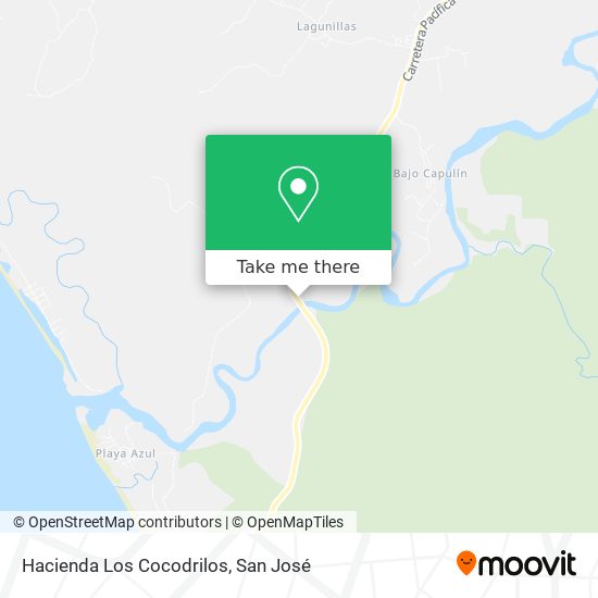 Hacienda Los Cocodrilos map