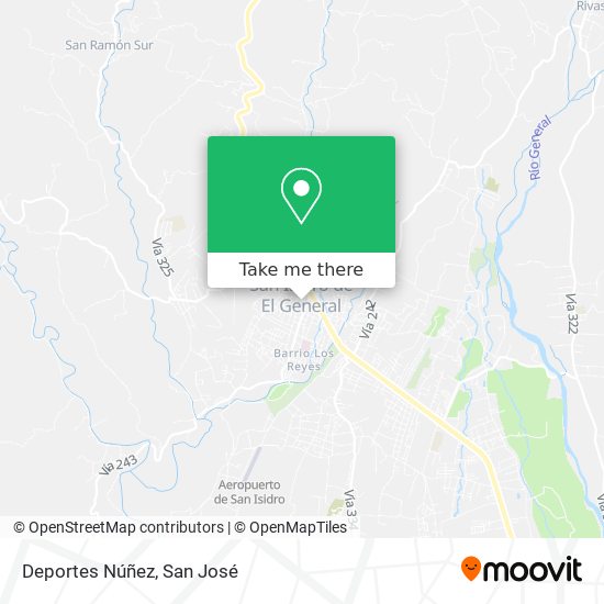 Deportes Núñez map