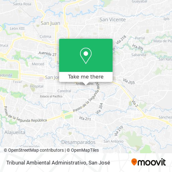 Tribunal Ambiental Administrativo map