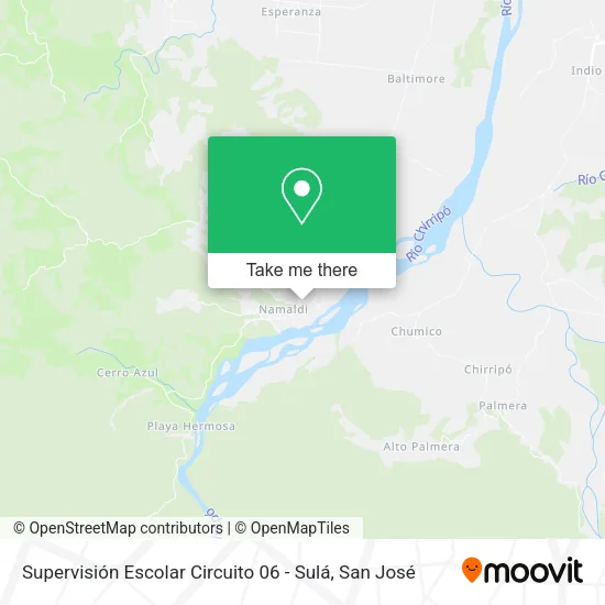Mapa de Supervisión Escolar Circuito 06 - Sulá