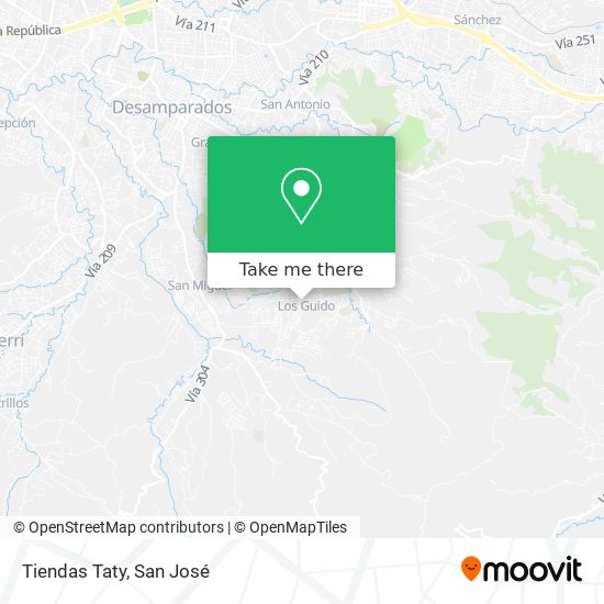 Tiendas Taty map