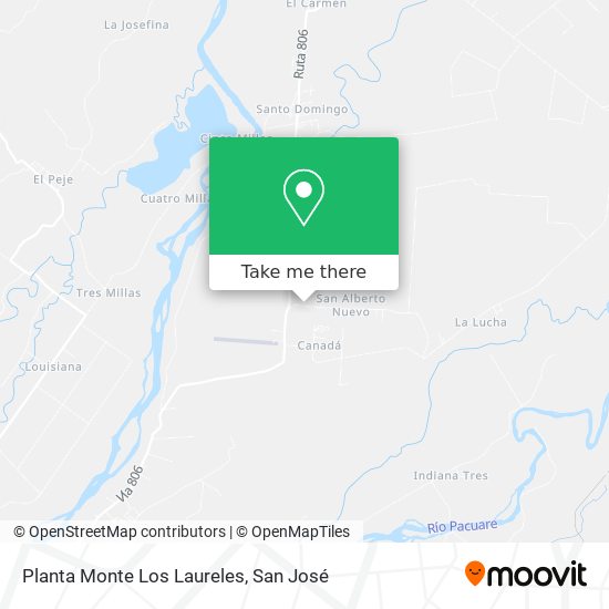 Planta Monte Los Laureles map