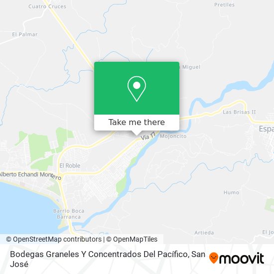 Bodegas Graneles Y Concentrados Del Pacífico map