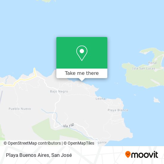 Mapa de Playa Buenos Aires
