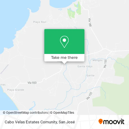 Cabo Velas Estates Comunity map
