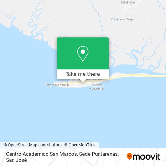Mapa de Centro Academico San Marcos, Sede Puntarenas