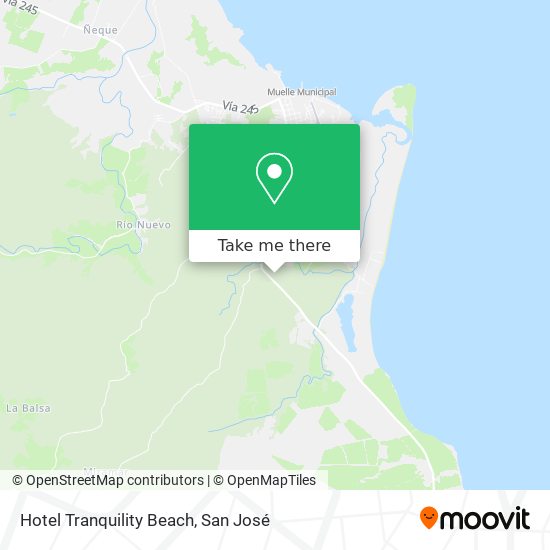 Hotel Tranquility Beach map
