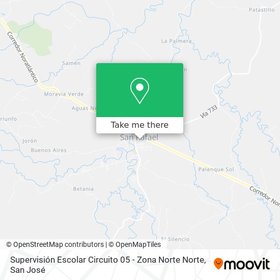 Supervisión Escolar Circuito 05 - Zona Norte Norte map