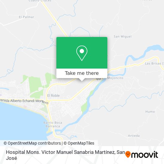 Hospital Mons. Víctor Manuel Sanabria Martínez map