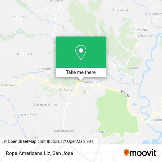 Ropa Americana Liz map