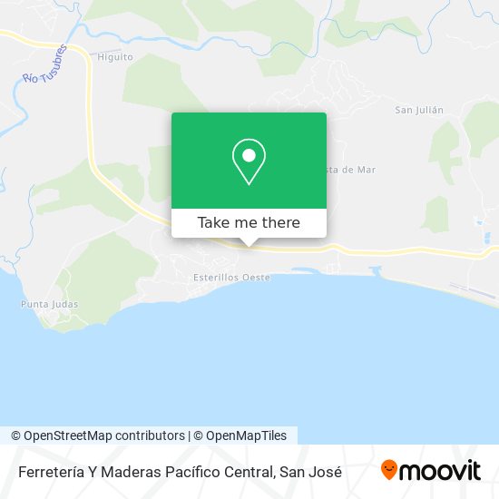 Ferretería Y Maderas Pacífico Central map