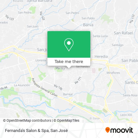 Fernanda's Salon & Spa map