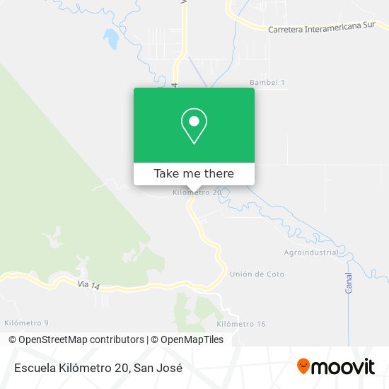 Mapa de Escuela Kilómetro 20