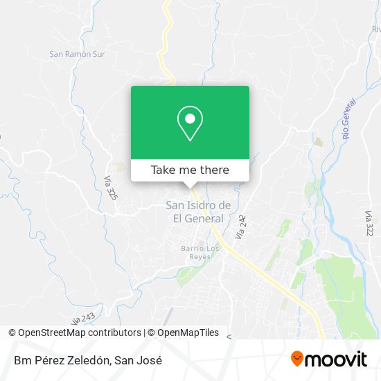 Bm Pérez Zeledón map