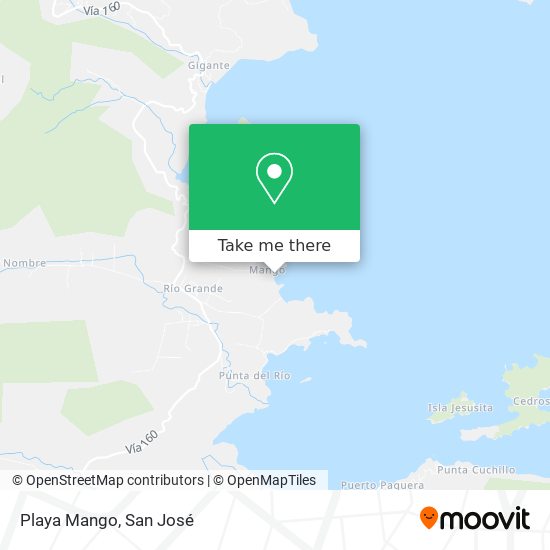 Mapa de Playa Mango