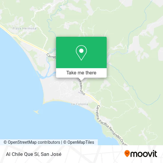 Al Chile Que Sí map