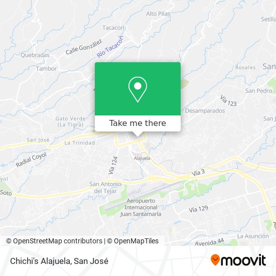 Mapa de Chichi's Alajuela