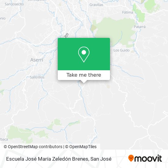 Mapa de Escuela José María Zeledón Brenes
