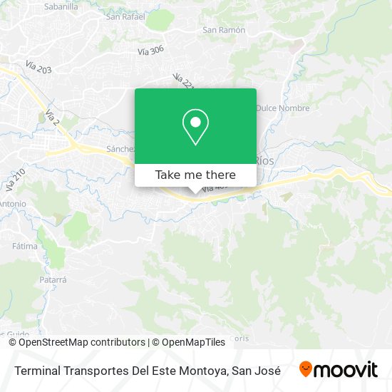 Terminal Transportes Del Este Montoya map