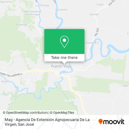 Mag - Agencia De Extensión Agropecuaria De La Virgen map