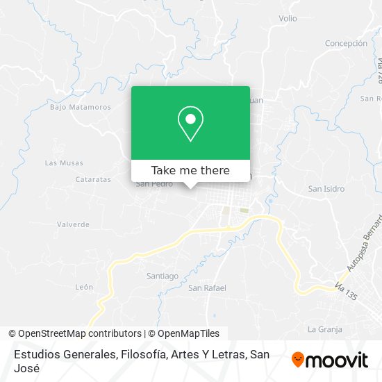 Mapa de Estudios Generales, Filosofía, Artes Y Letras